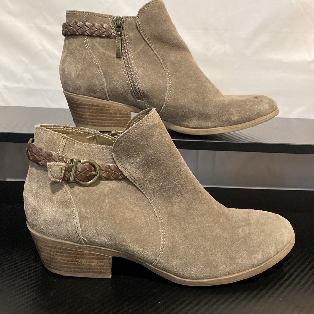 Bjorndal Leather Upper 352629 Wyatt Tan Suede Side Zip Boot Size 9.5 - Picture 2 of 8